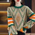 Jersey bohemio de cuello redondo