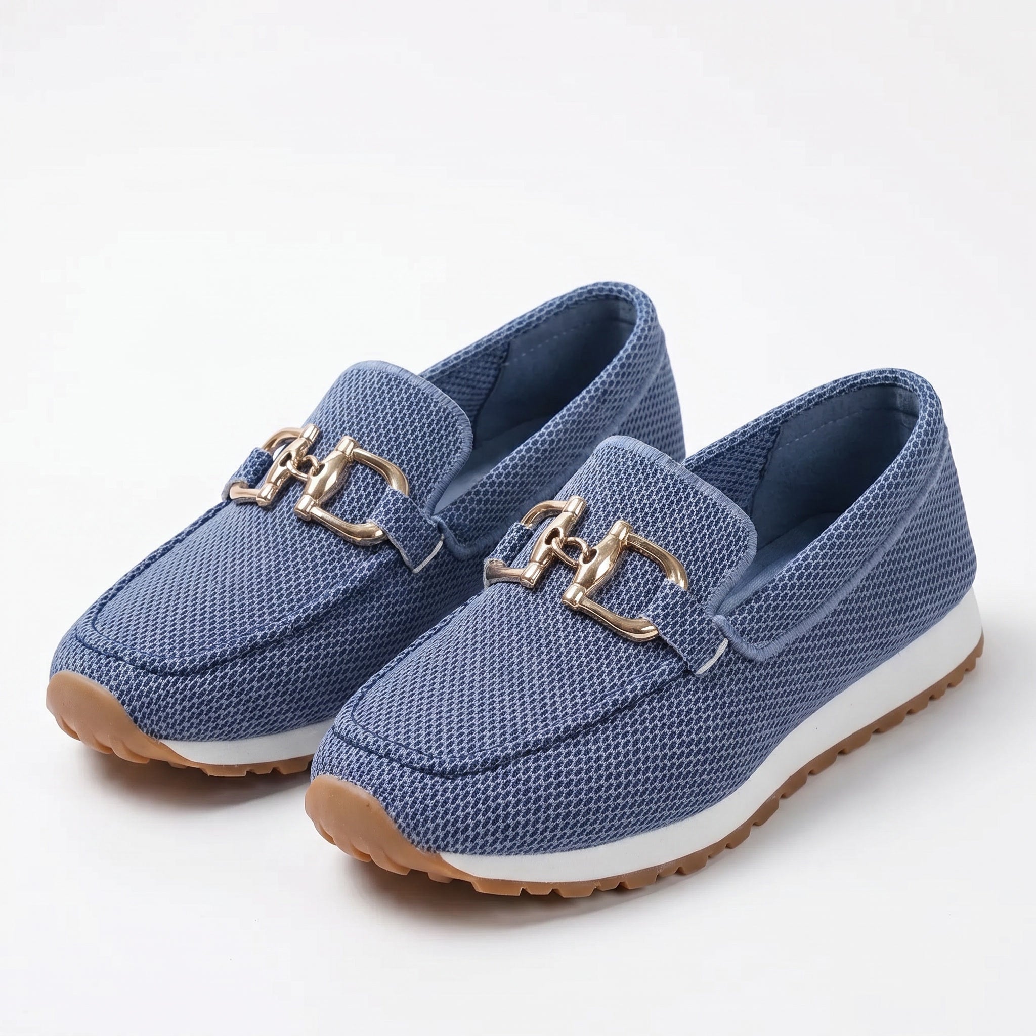 Zapatillas sin cordones de línea plana
