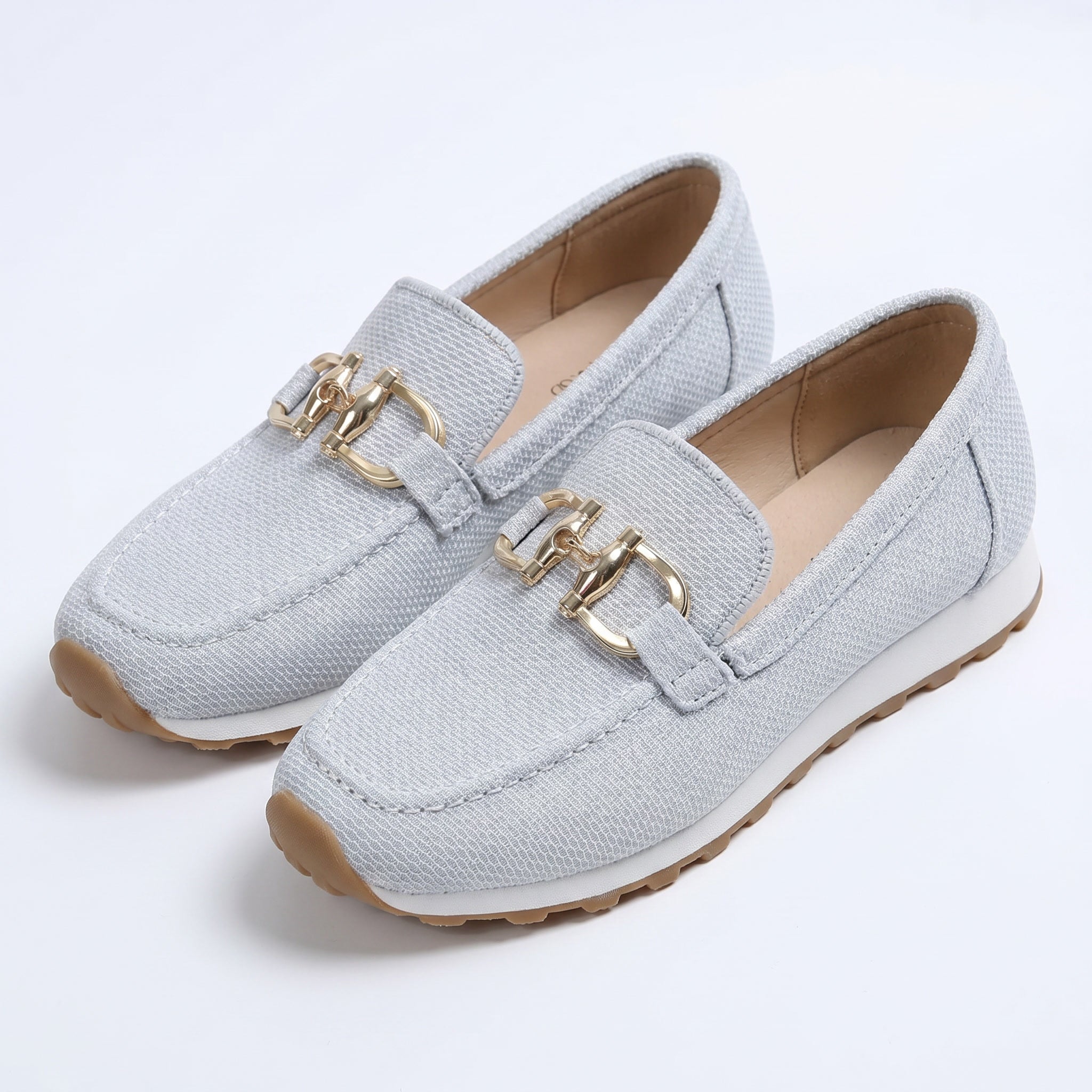 Zapatillas sin cordones de línea plana