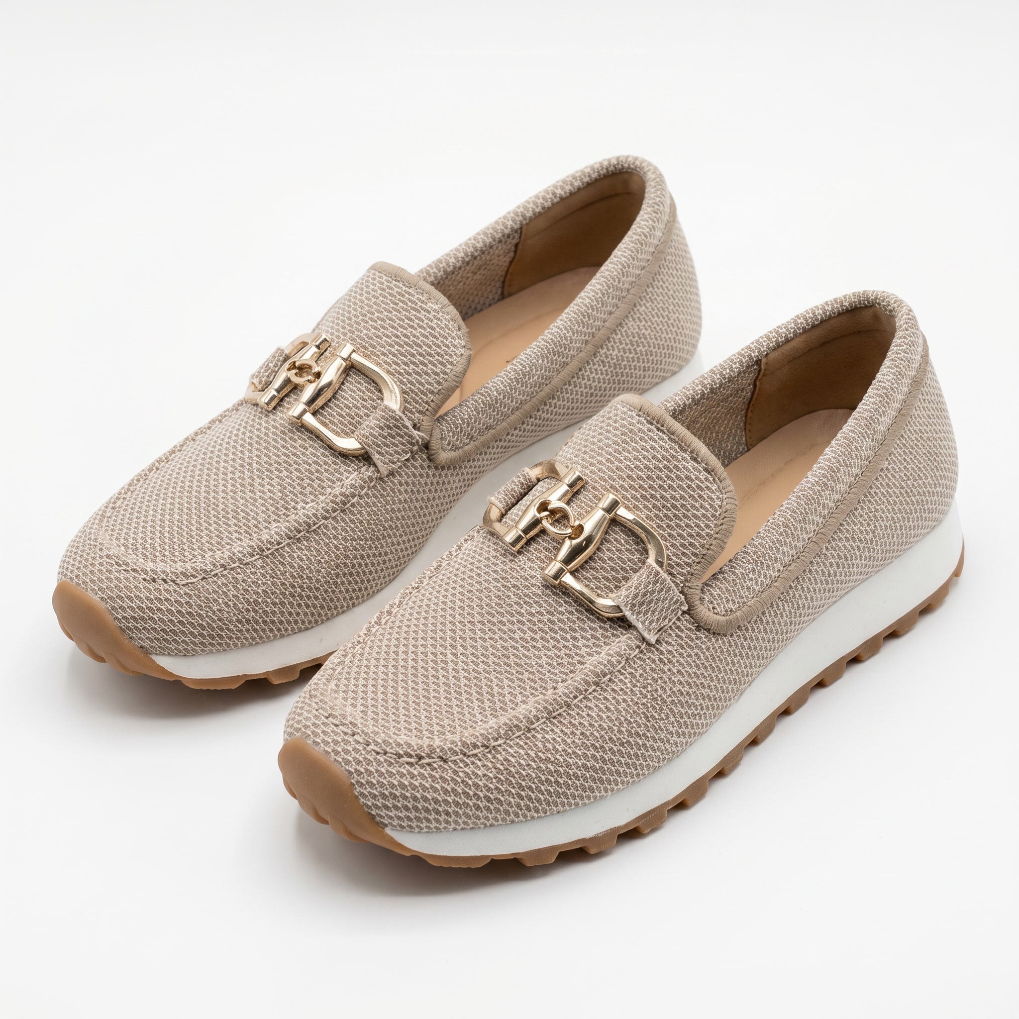 Zapatillas sin cordones de línea plana