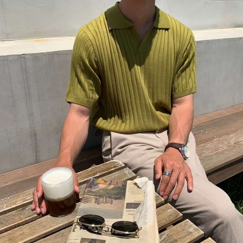 Polo clásico de hombre con cuello