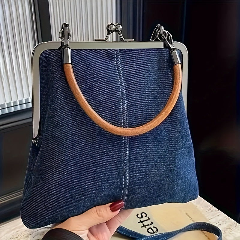 Bolso de hombro tipo de estilo denim