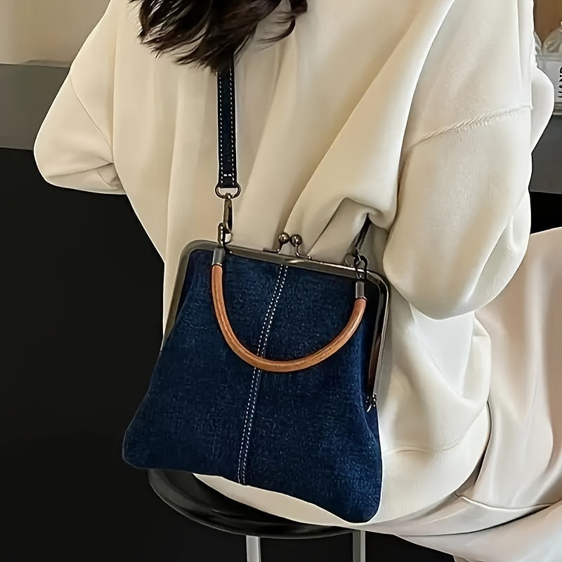 Bolso de hombro tipo de estilo denim
