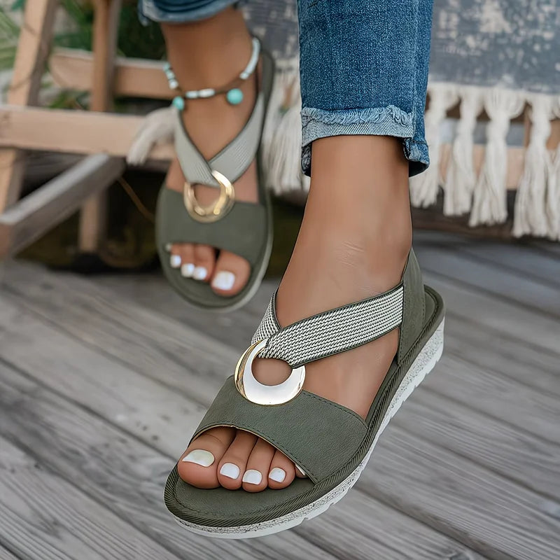 Elegantes sandalias con soporte ajustable