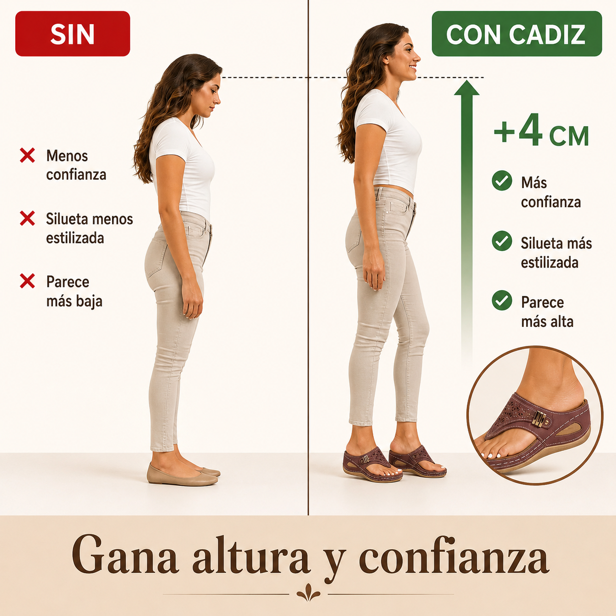 Sandalias Cádiz: comodidad y estilo para el día a día.