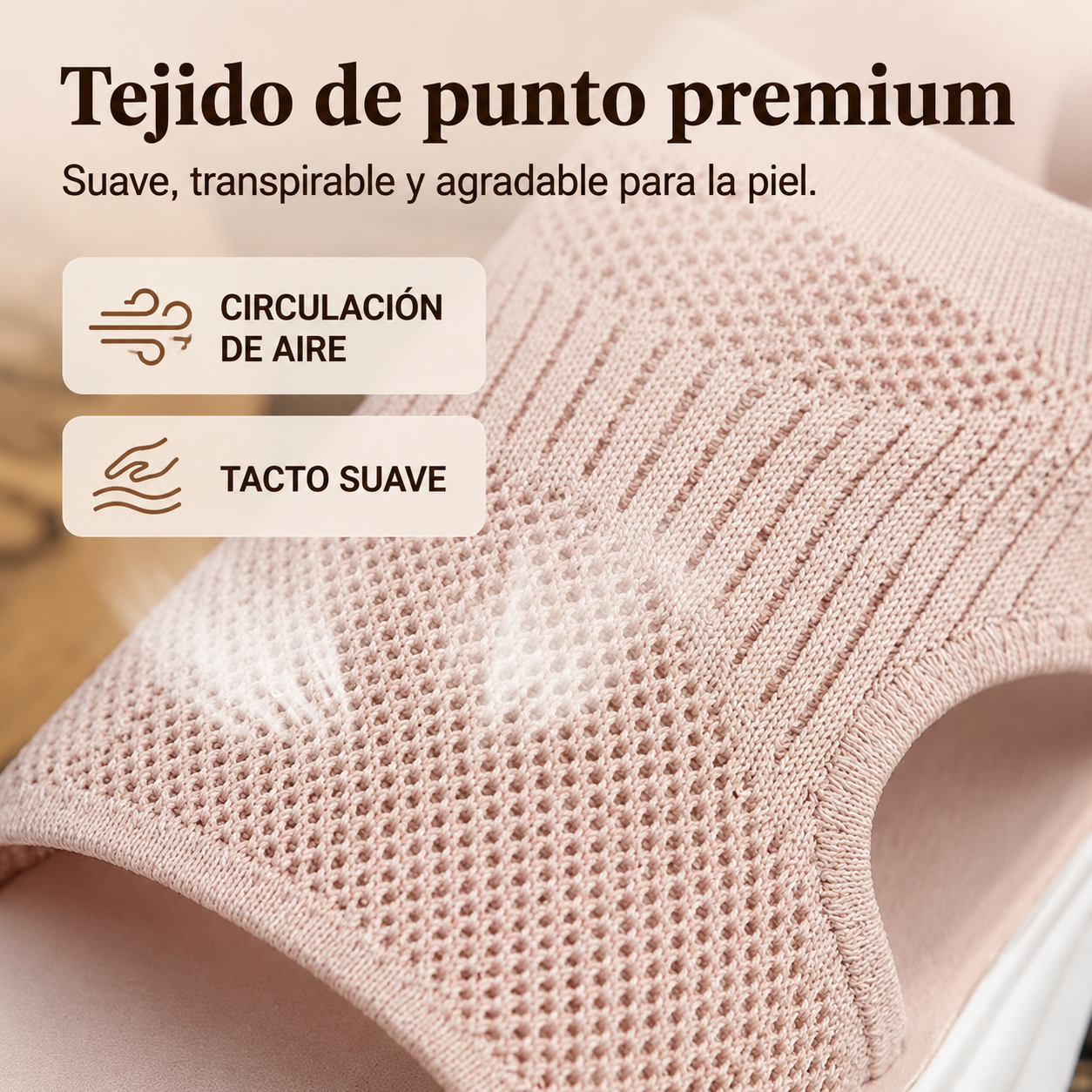 Sandalias de plataforma transpirables hechas de malla