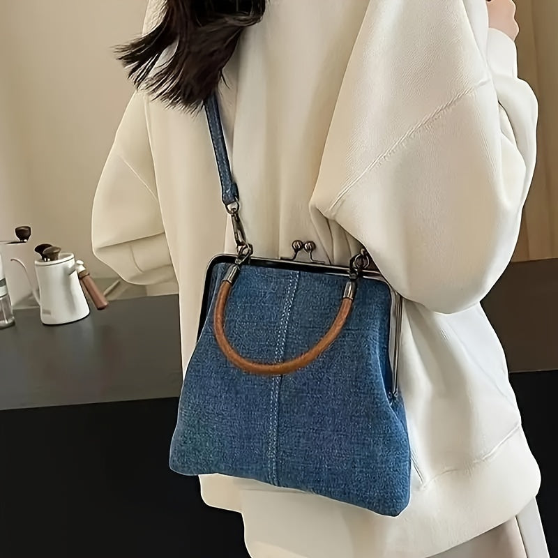Bolso de hombro tipo de estilo denim