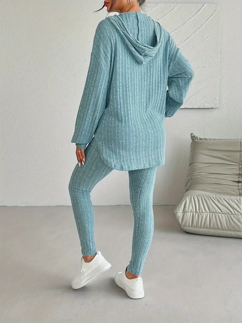 Conjunto de chándal de punto acanalado Kim