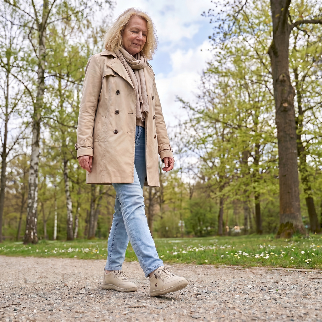 Mila: cómodas zapatillas ortopédicas con cremallera