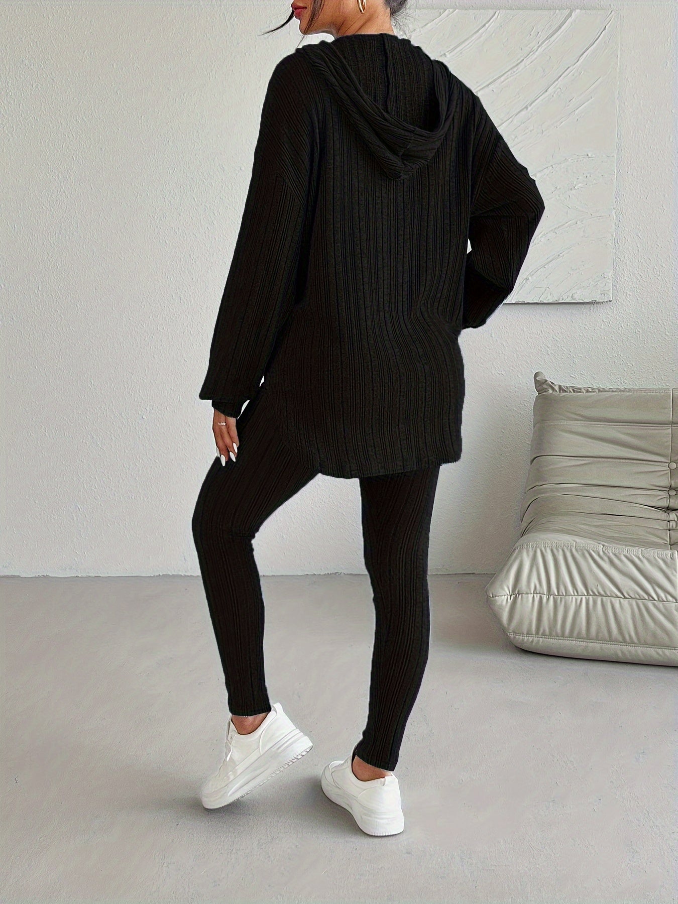 Conjunto de chándal de punto acanalado Kim