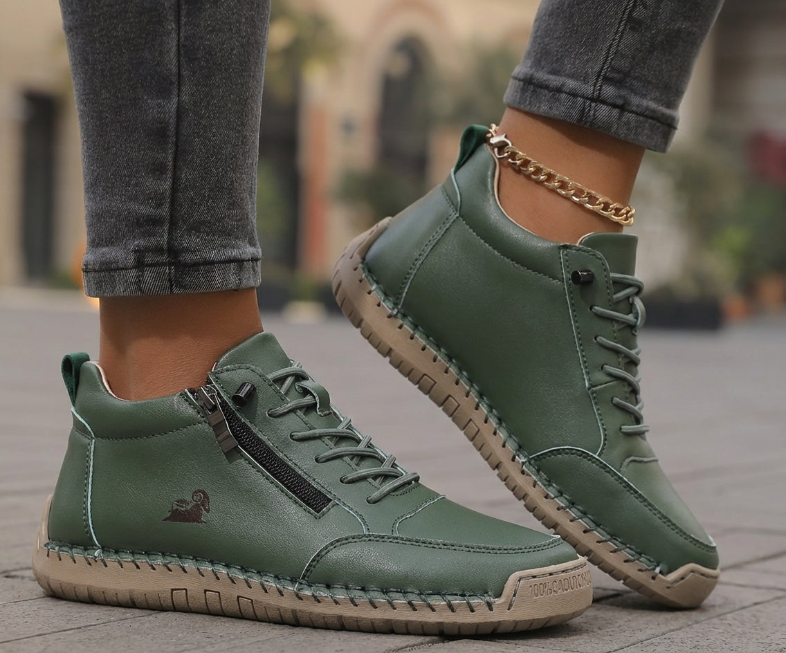 Mila: cómodas zapatillas ortopédicas con cremallera