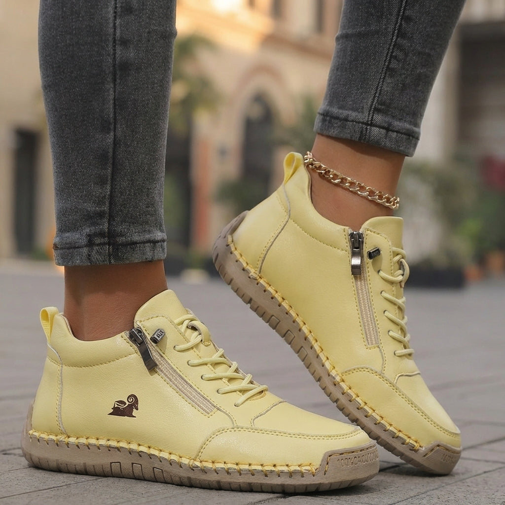 Mila: cómodas zapatillas ortopédicas con cremallera