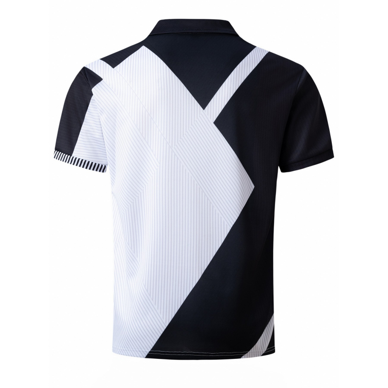Camiseta de moda para hombre con cremallera y cuarto de cuarto