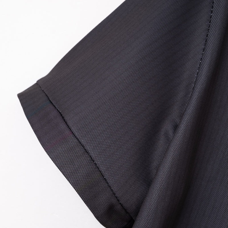 Camiseta de moda para hombre con cremallera y cuarto de cuarto