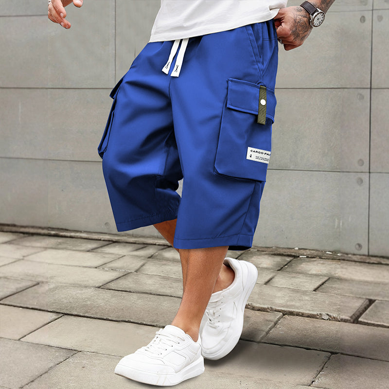 Pantalones cargo casuales con cordón ajustable