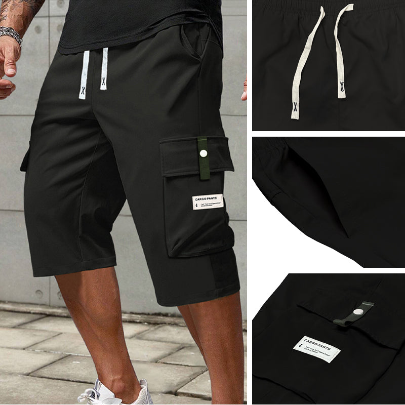 Pantalones cargo casuales con cordón ajustable