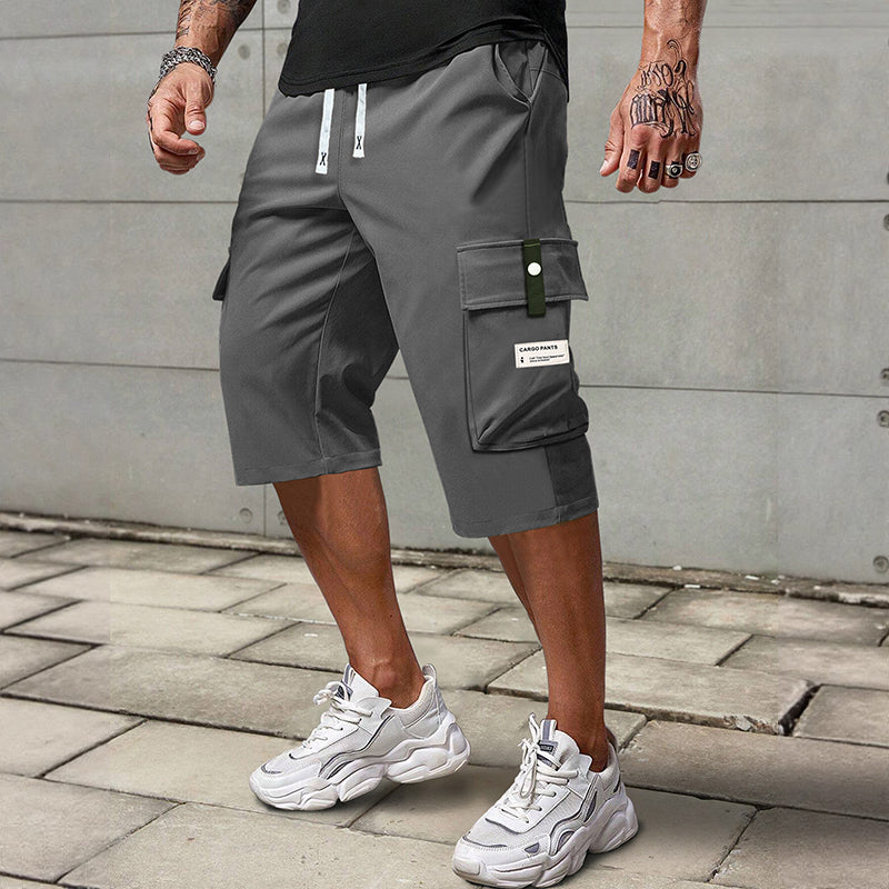 Pantalones cargo casuales con cordón ajustable
