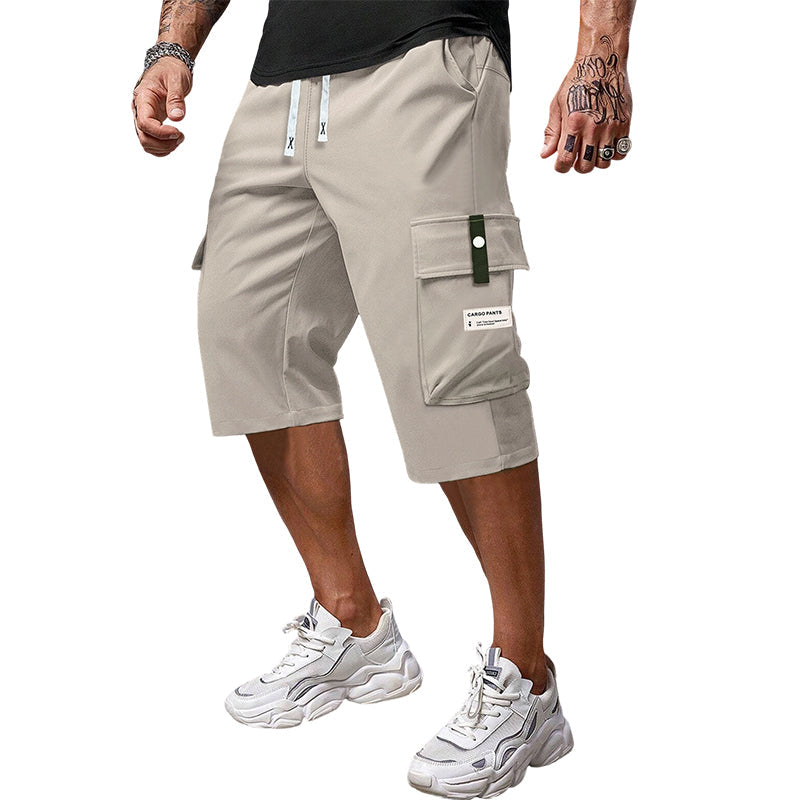 Pantalones cargo casuales con cordón ajustable