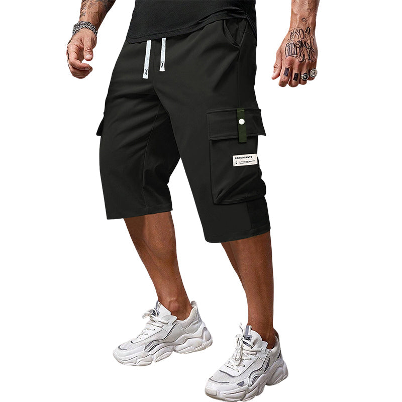 Pantalones cargo casuales con cordón ajustable
