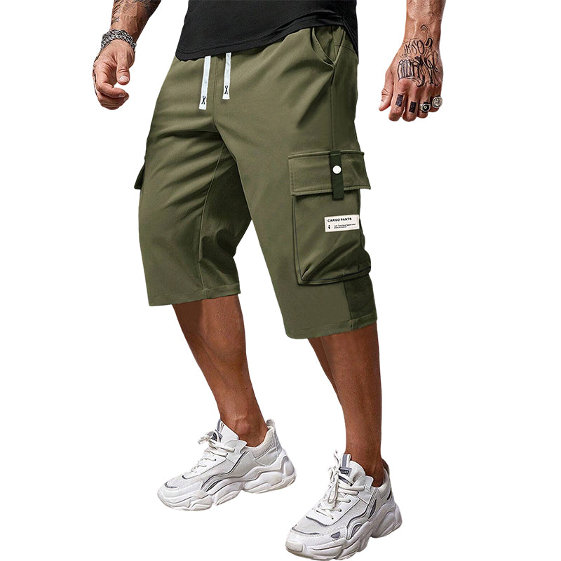 Pantalones cargo casuales con cordón ajustable