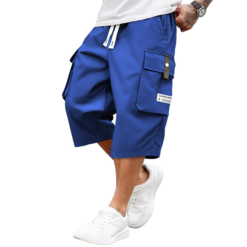 Pantalones cargo casuales con cordón ajustable