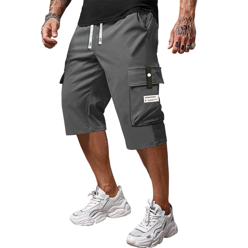 Pantalones cargo casuales con cordón ajustable