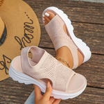 Sandalias de plataforma transpirables hechas de malla